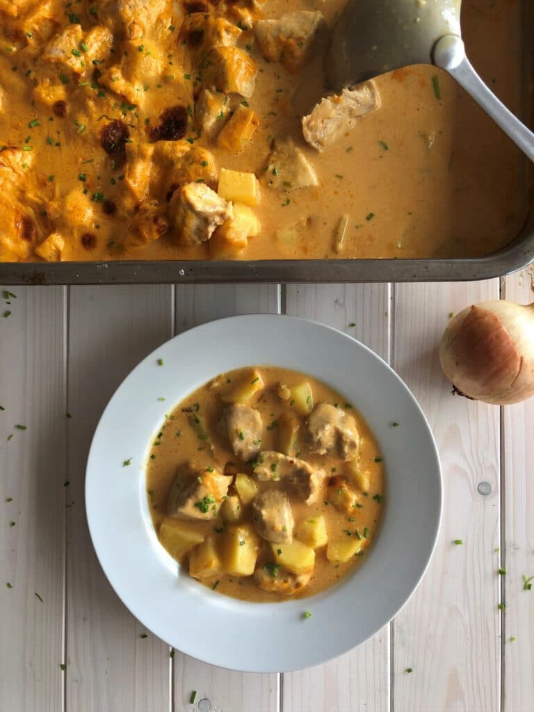 Schnelles Putencurry