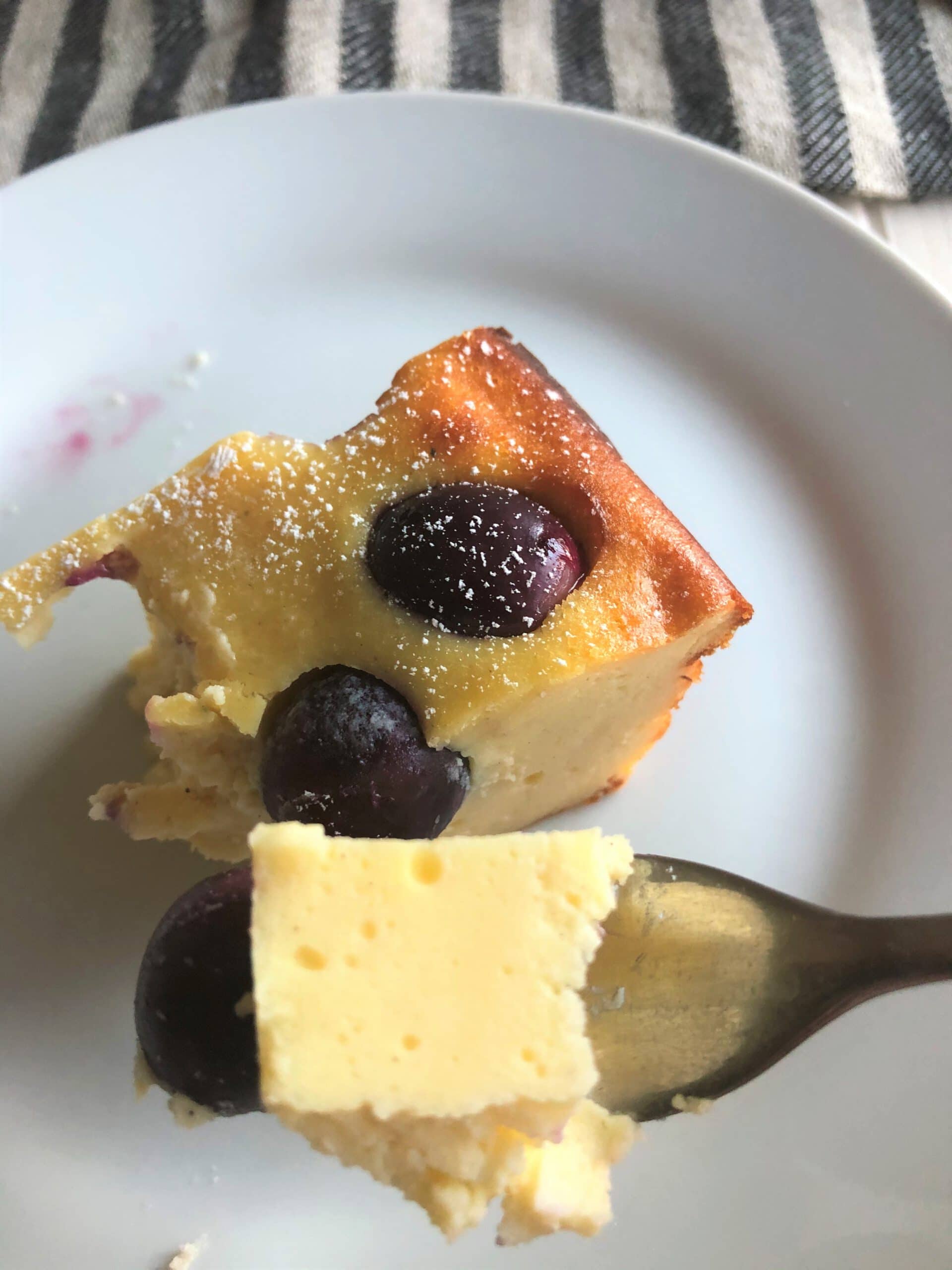 kuchen mit trauben und quark