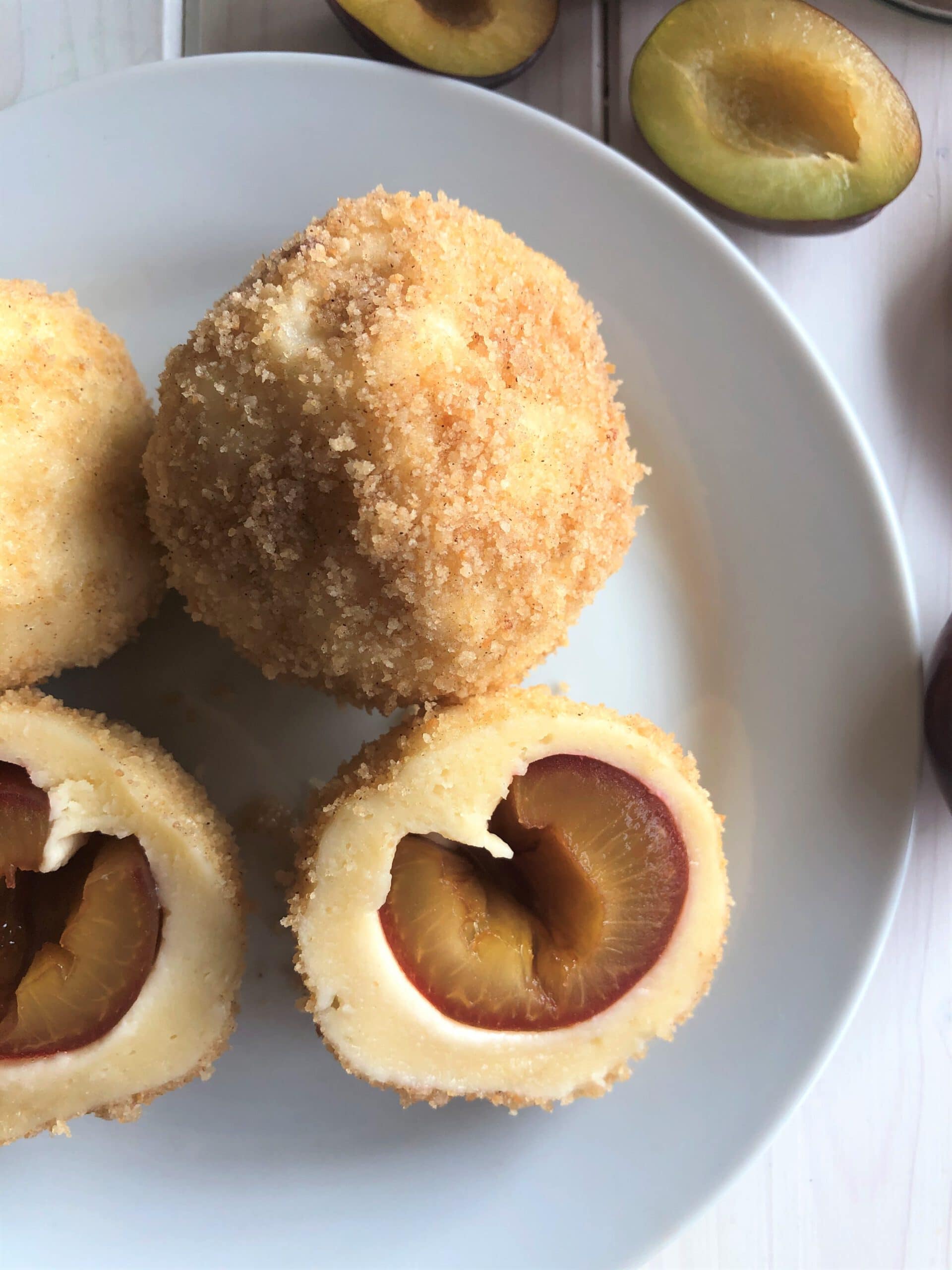 Zwetschgenknödel mit Quarkteig - Sparflämmchen