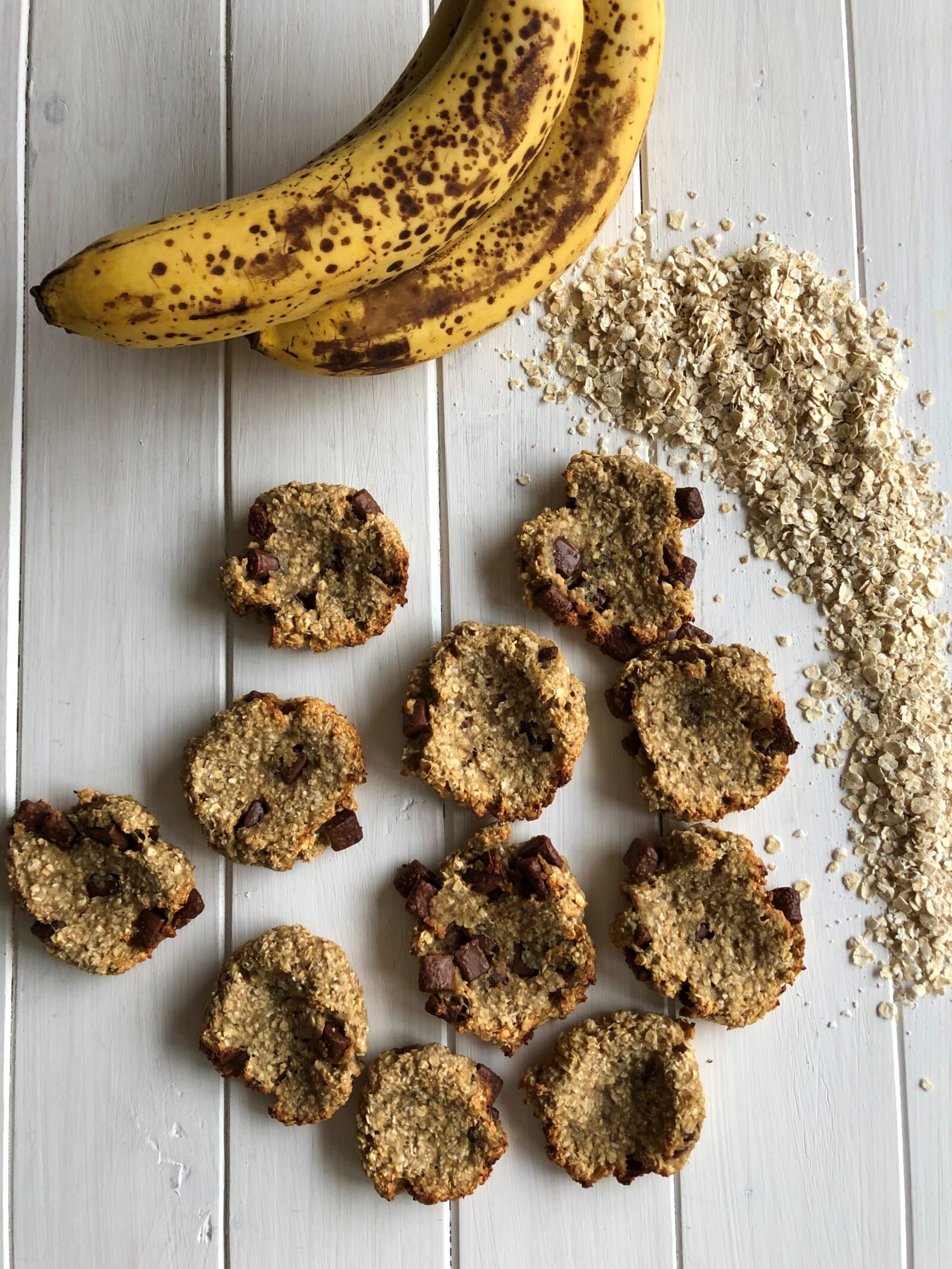 Gesunde Hafer Bananen Cookies - Sparflämmchen