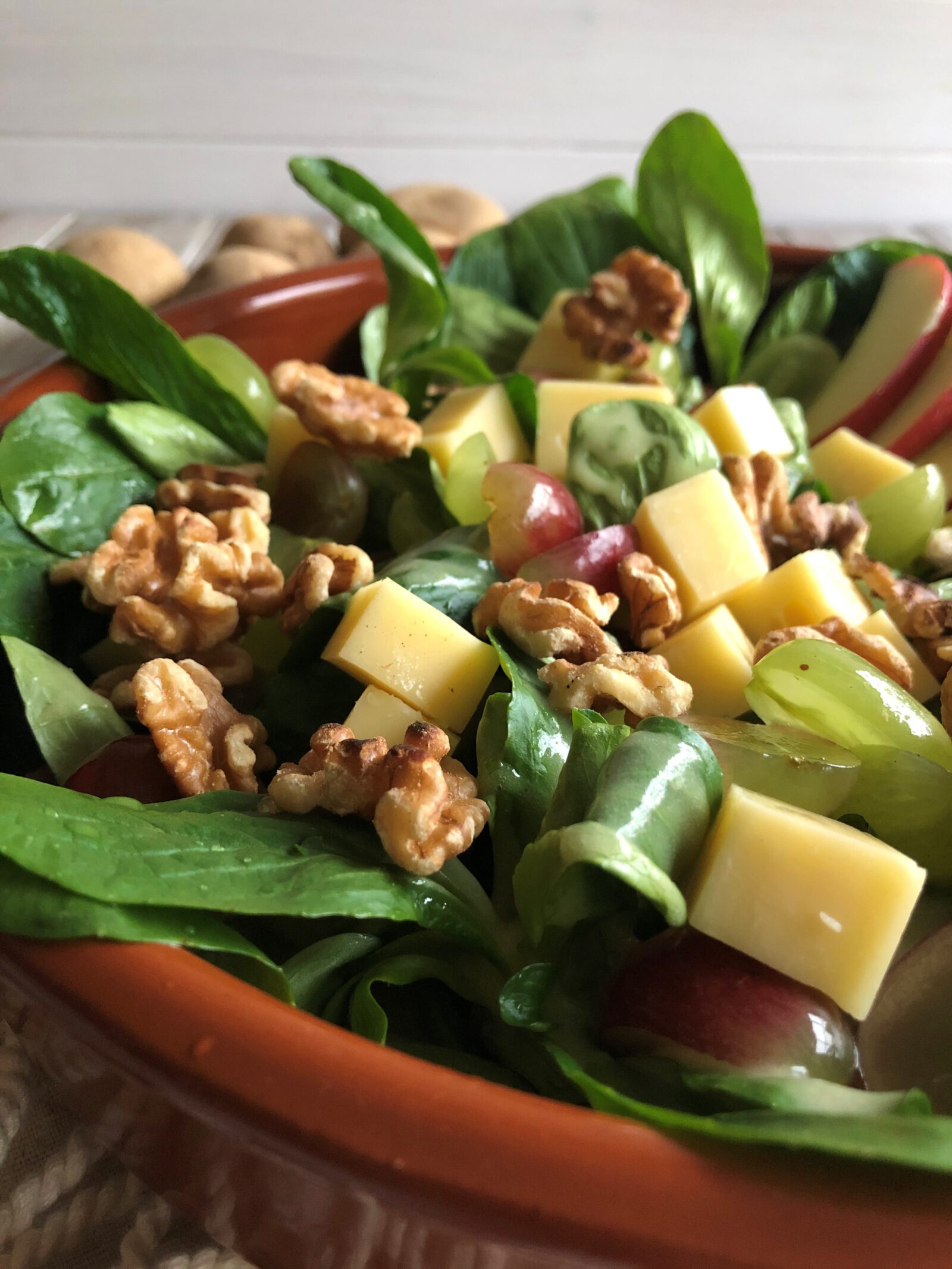 Feldsalat mit Kartoffel Vinaigrette - Sparflämmchen