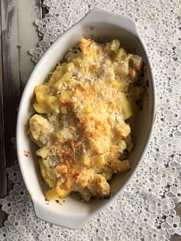 Blumenkohl Kartoffel Gratin - Sparflämmchen