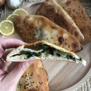 Naan Brot gefüllt