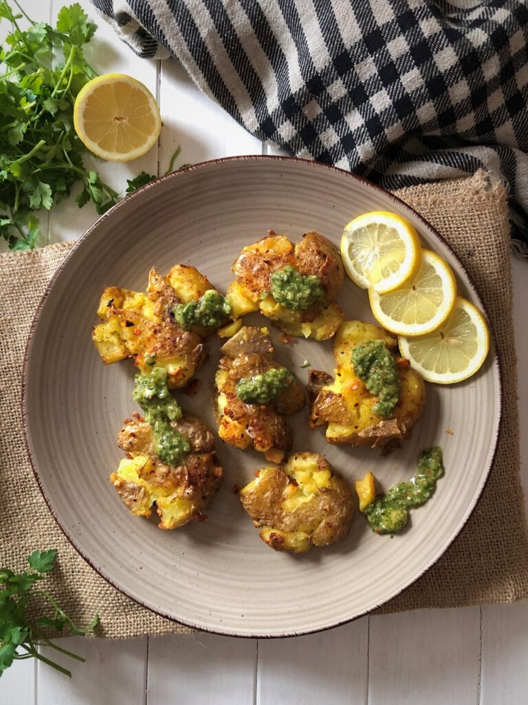 Smashed Potatoes mit Chimichurri