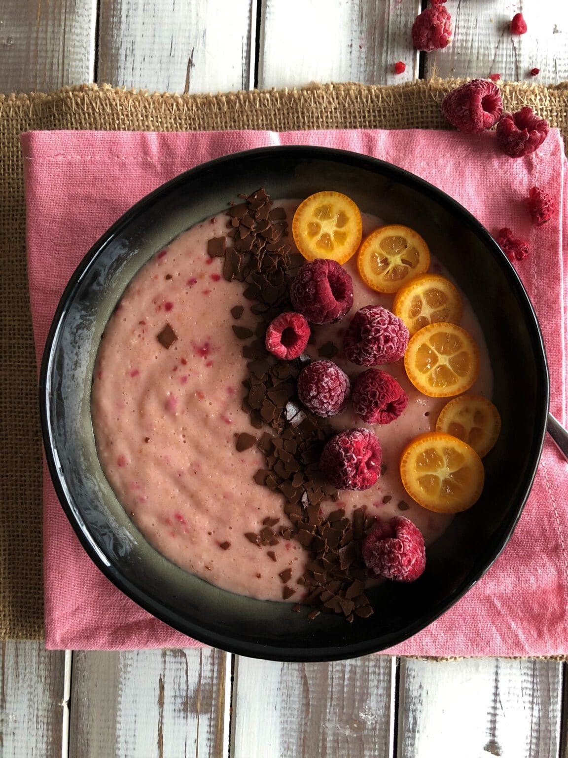 Grießpudding mit Himbeeren - Sparflämmchen Frühstück