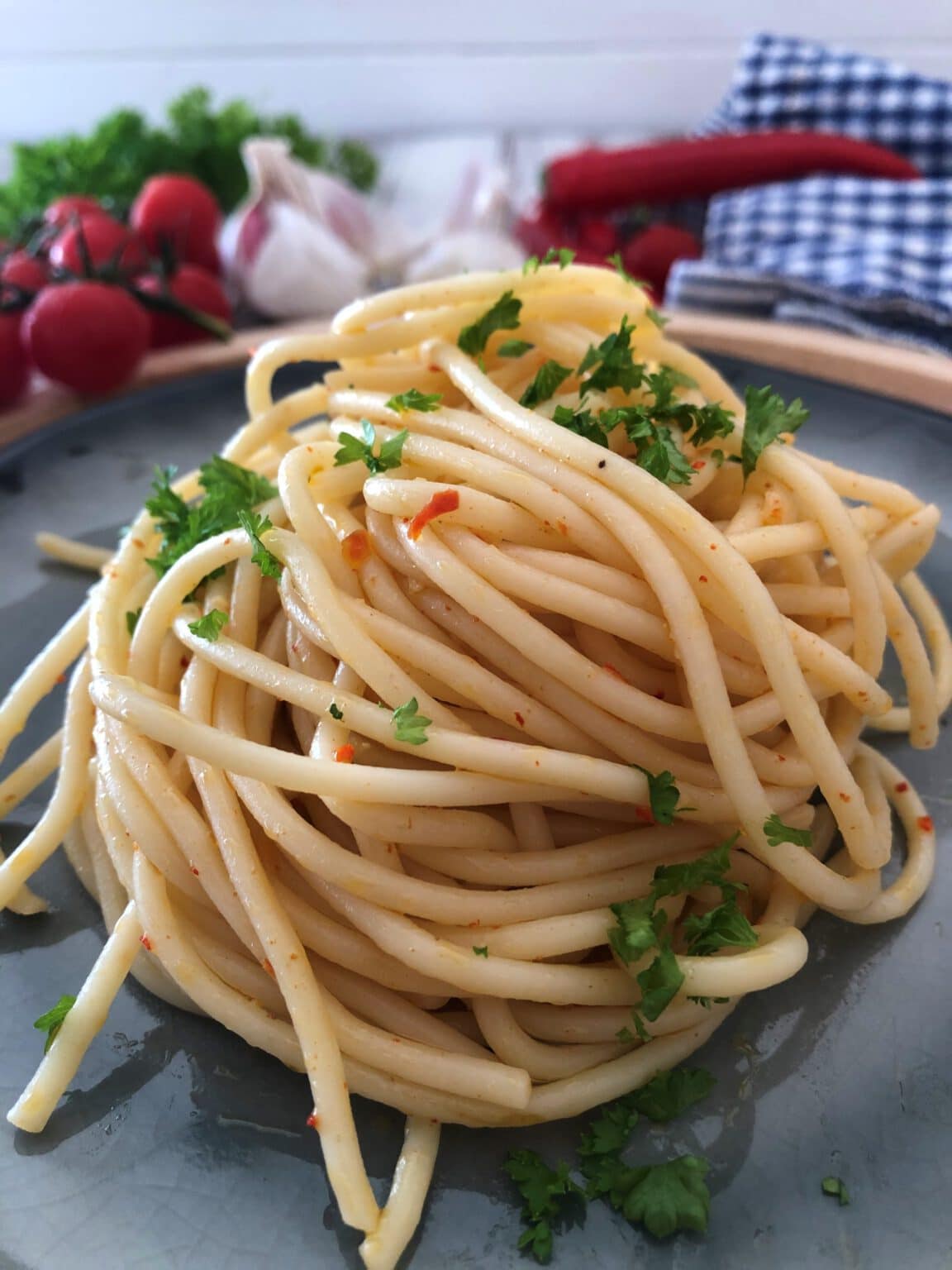 Spaghetti aglio e olio - Sparflämmchen Spaghetti aglio e olio