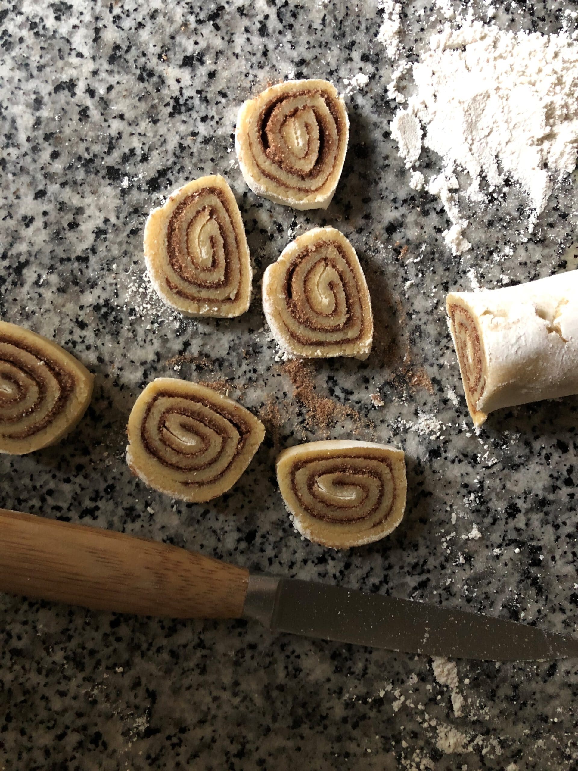 Zimtschnecken Plätzchen Sparflämmchen Zimtschnecken Plätzchen