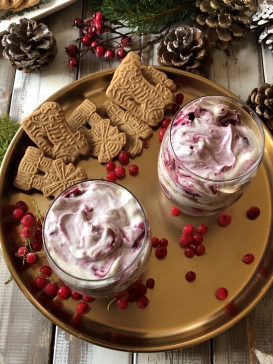 Mascarpone Johannisbeer Dessert Mit Spekulatius - Sparflämmchen