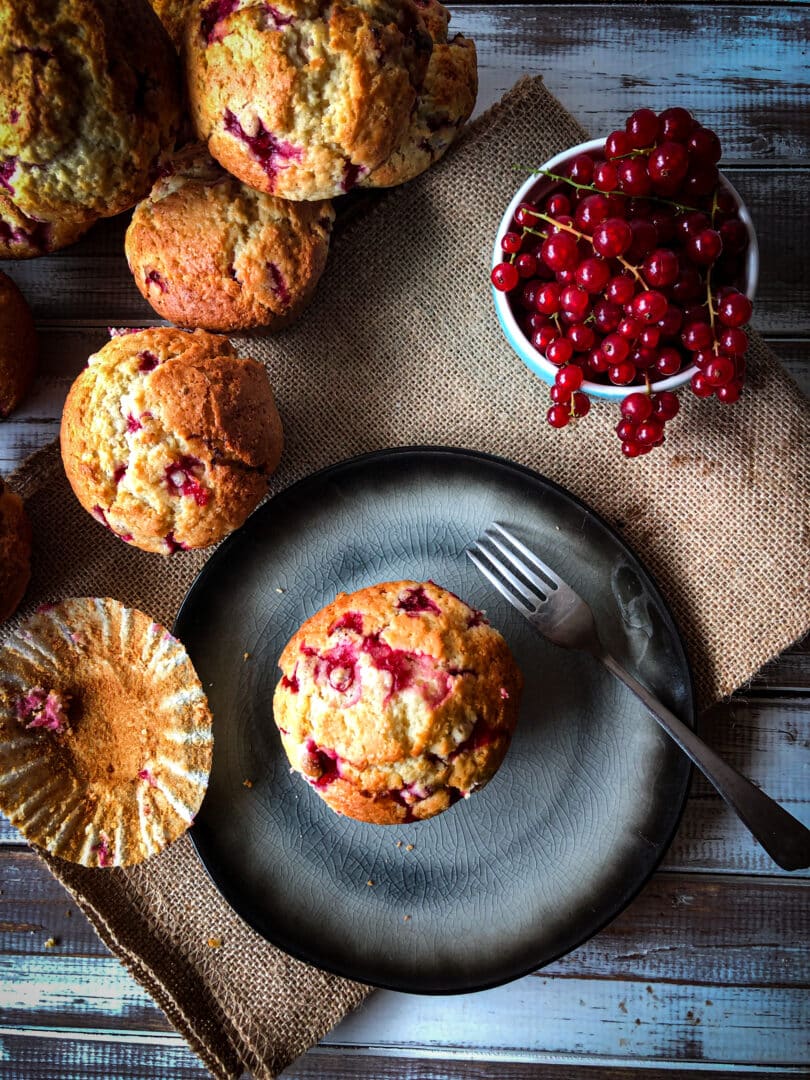 Johannisbeer Muffins - Sparflämmchen