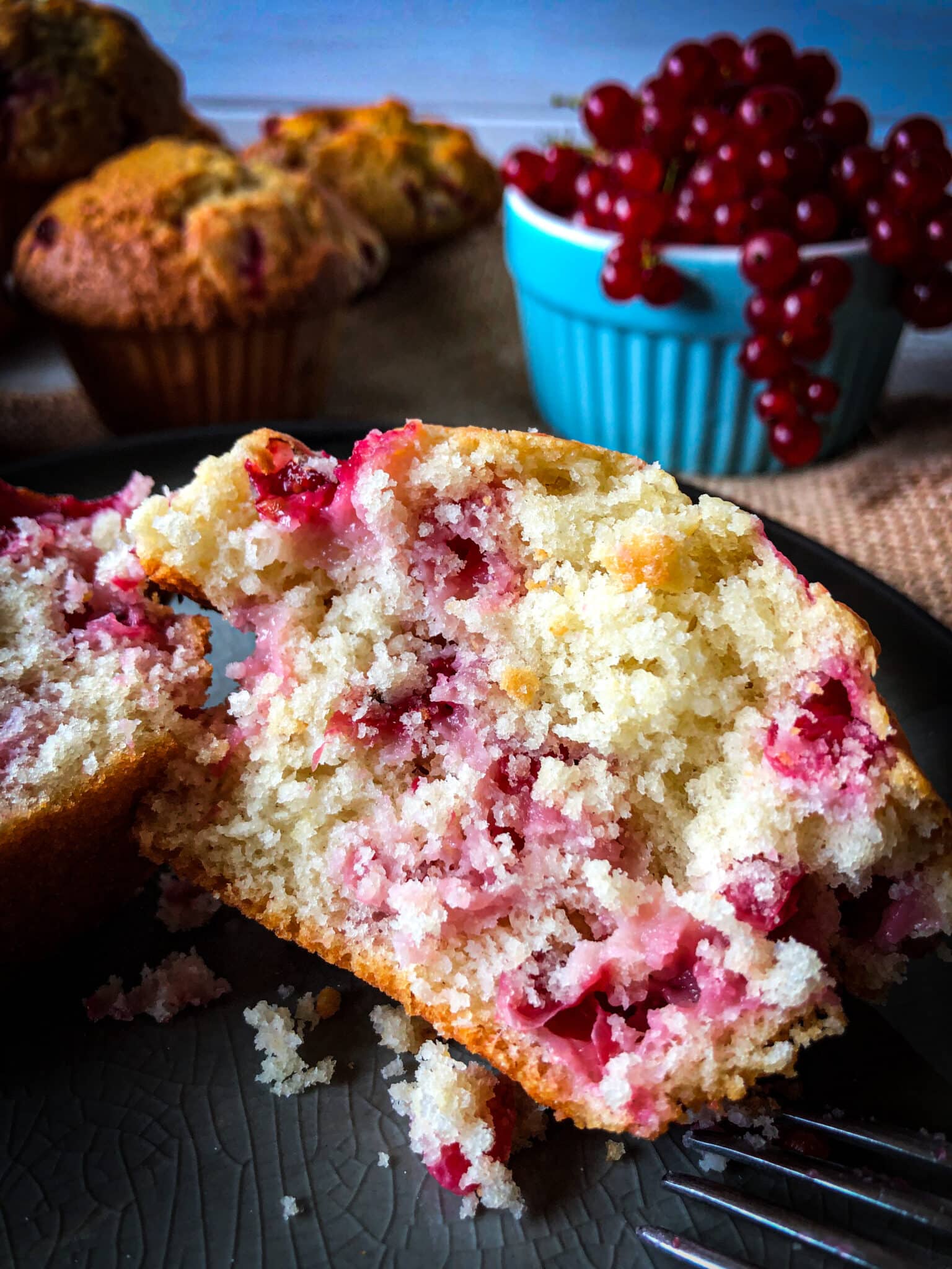 Johannisbeer Muffins - Sparflämmchen