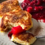 Quarkkäulchen mit Kompott