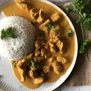 Hähnchen Curry mit Reis