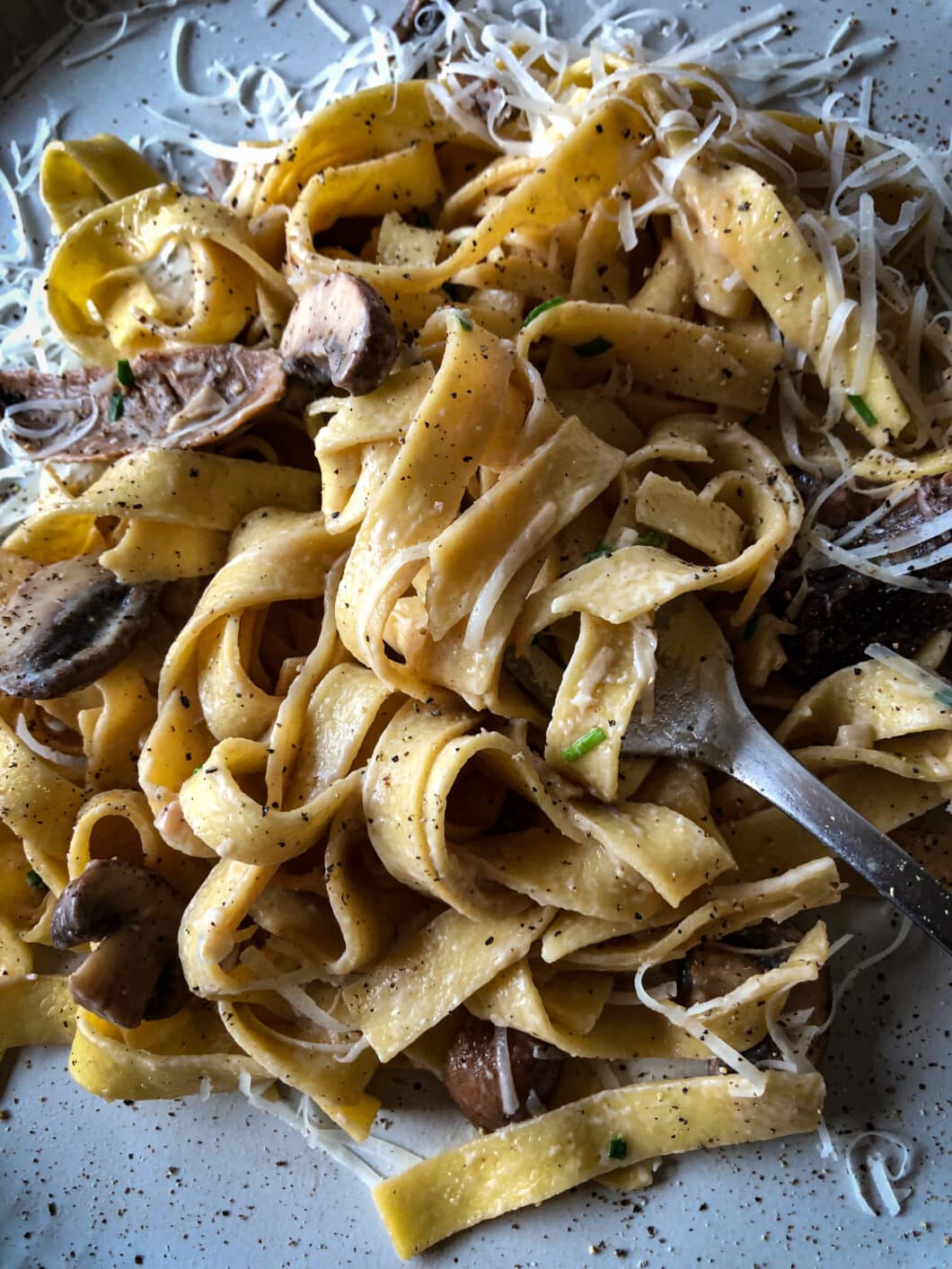 Tagliatelle mit Pilzen - Sparflämmchen Tagliatelle mit Pilzen
