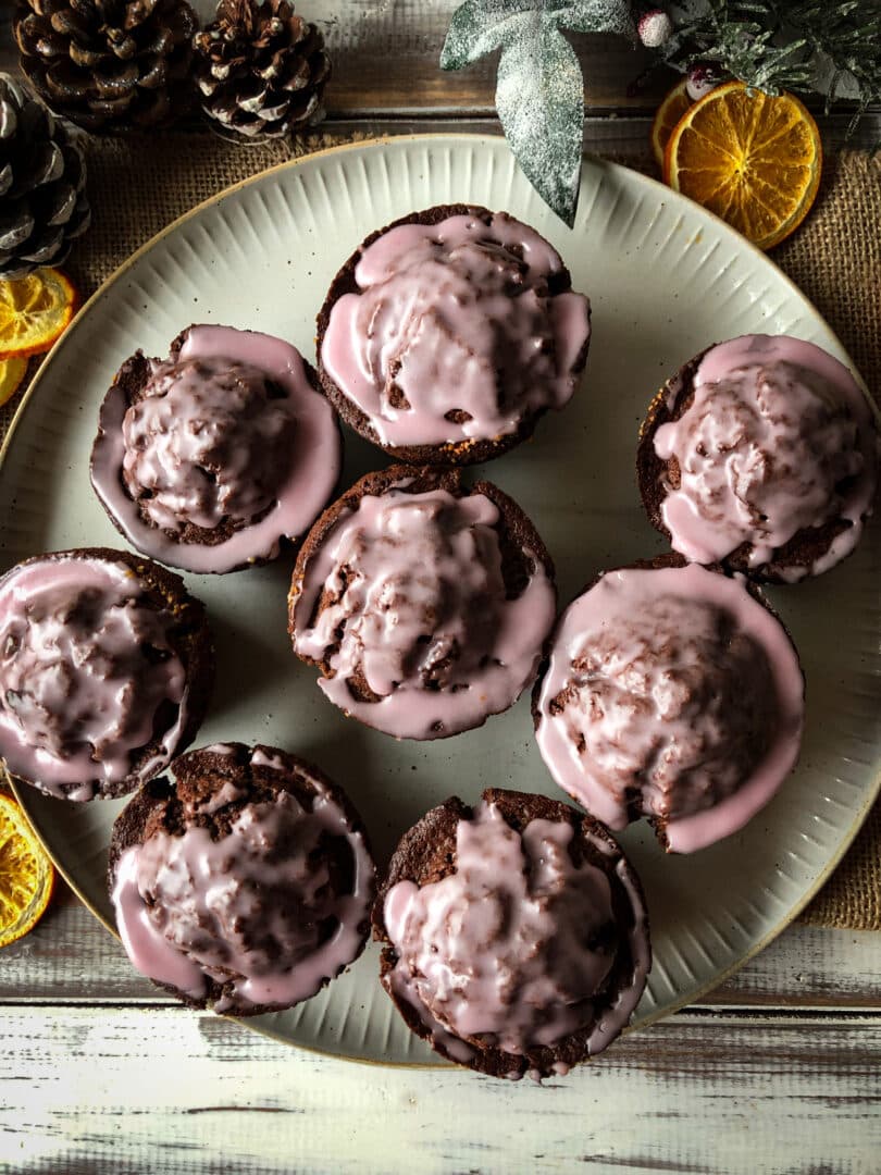 Glühwein Schokoladen Muffins - Sparflämmchen