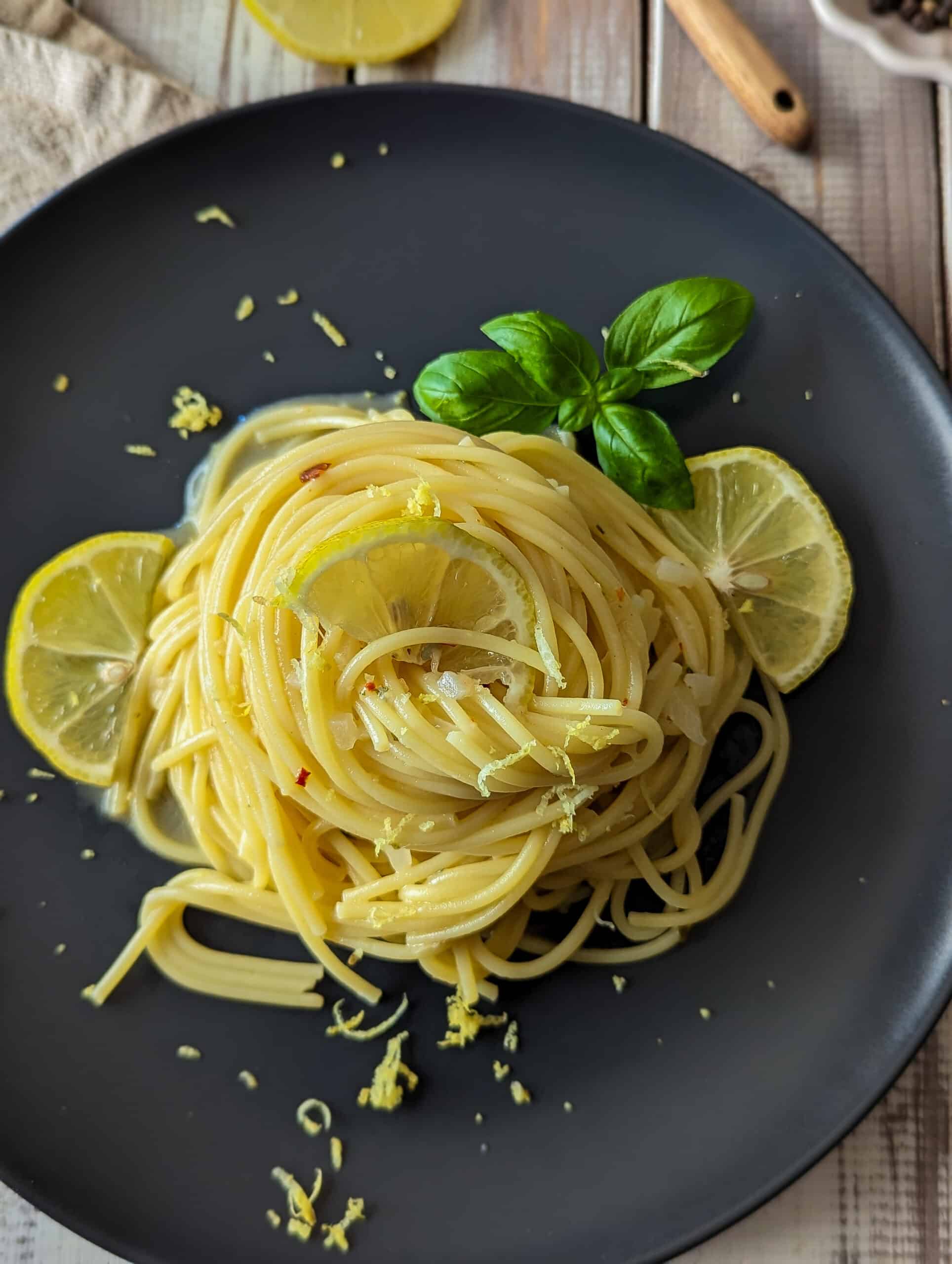 Spaghetti al Limone Sparflämmchen Spaghetti al Limone