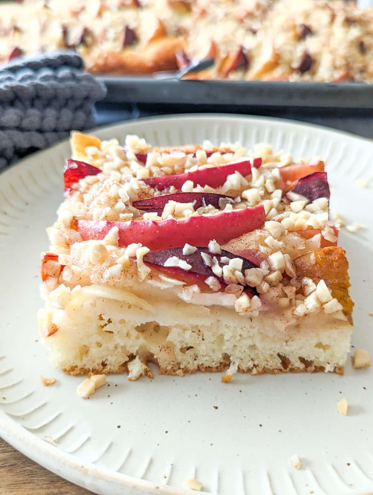 Zwetschgen Apfel Kuchen mit Quarkteig - Sparflämmchen Zwetschgen Apfel Kuchen mit Quarkteig - Sparflämmchen