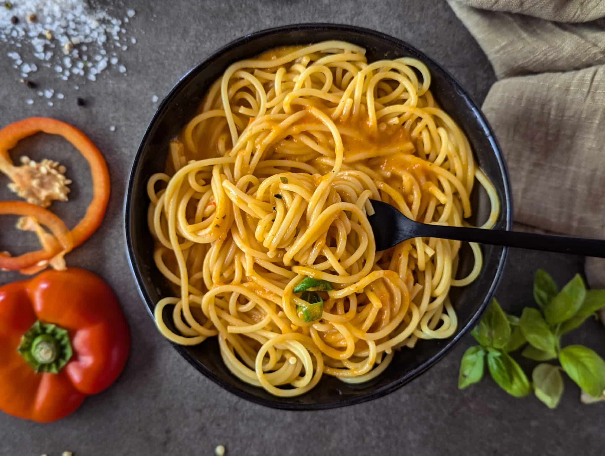 Paprika Spaghetti - Sparflämmchen
