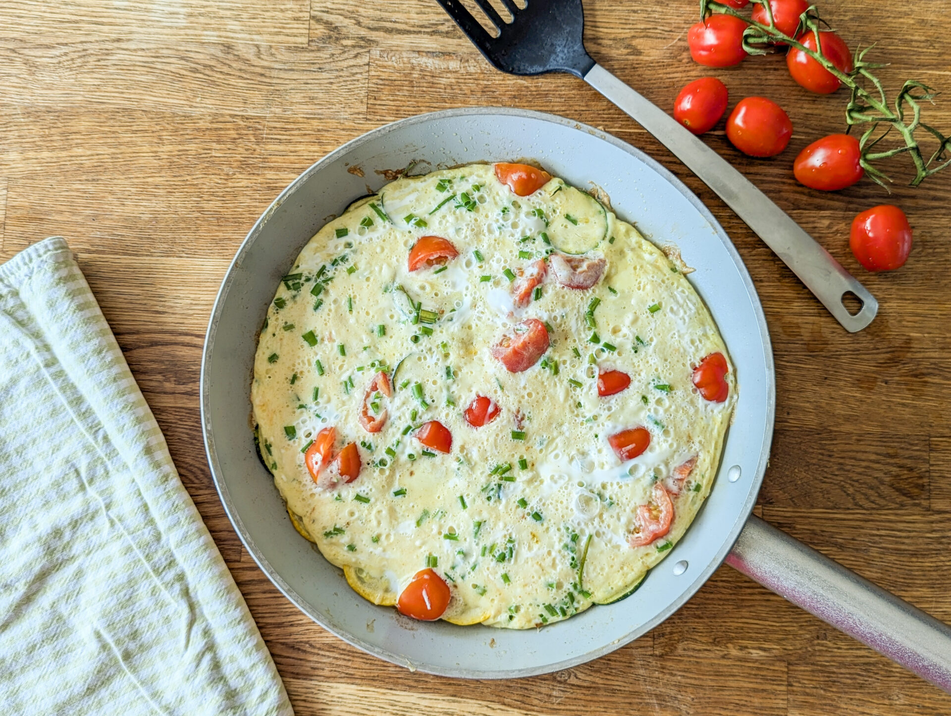 Zucchini-Käse-Frittata