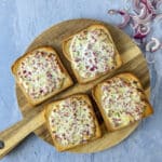 Flammkuchen Toast aus dem Ofen