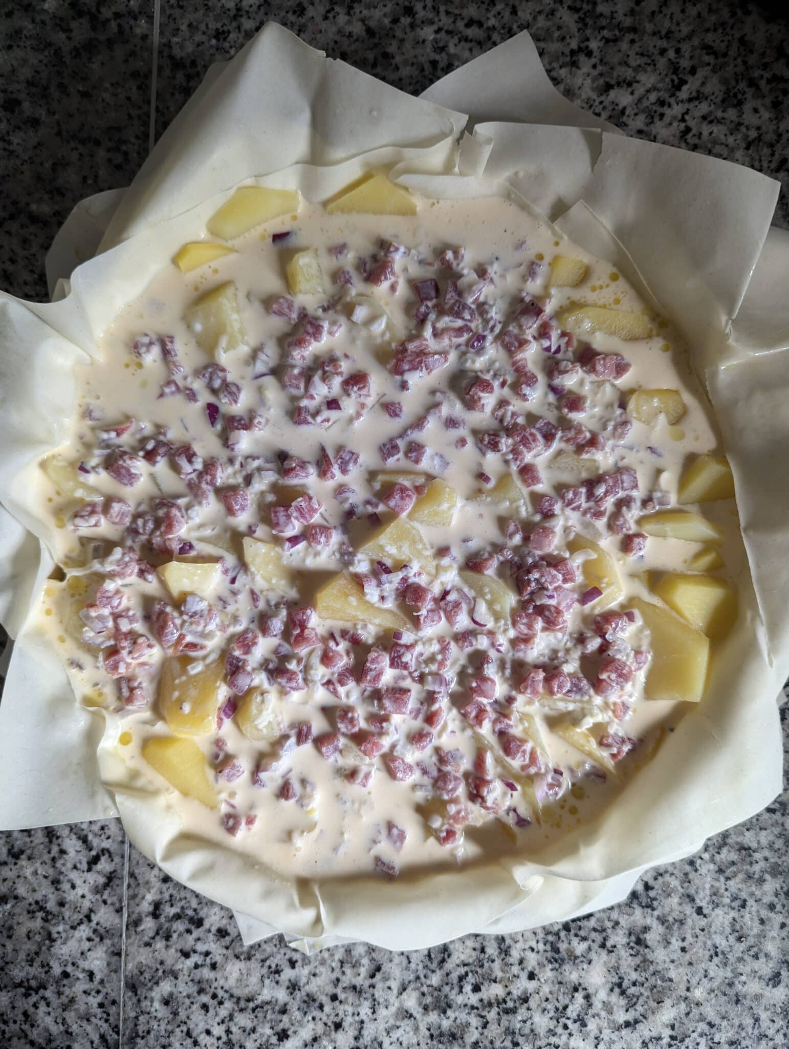 Kartoffel Quiche - Sparflämmchen Kartoffel Quiche - Sparflämmchen