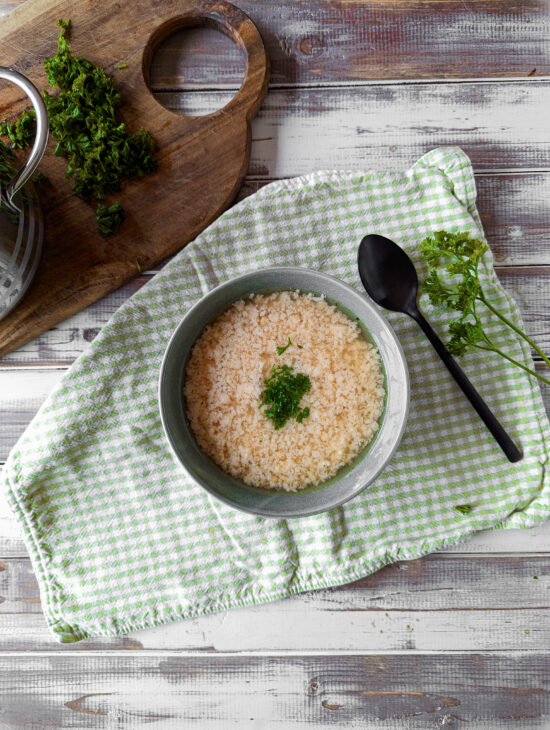 Eierflockensuppe - Sparflämmchen