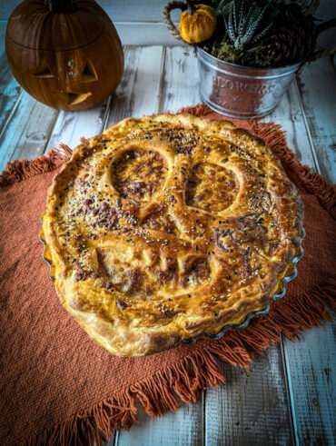 Halloween Pie mit Hackfleisch