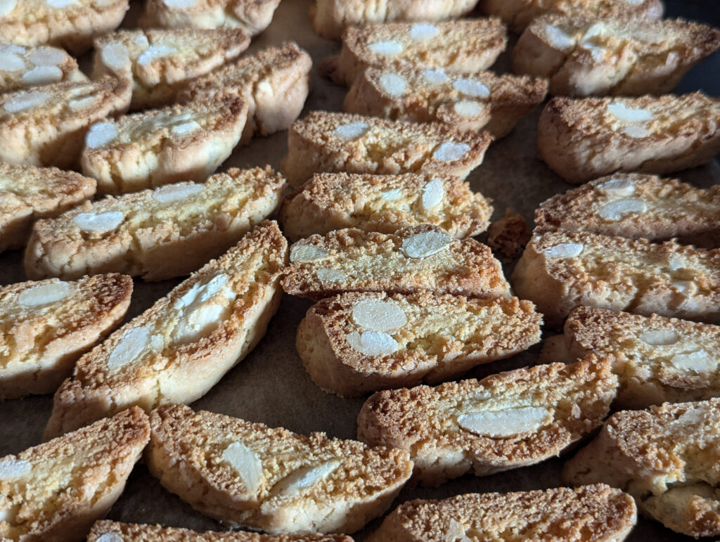 Cantuccini fertig gebacken