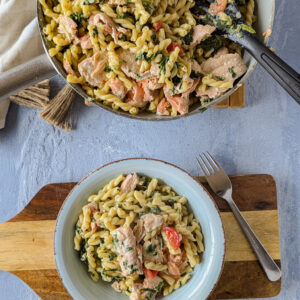 Lachs Spinat Pasta